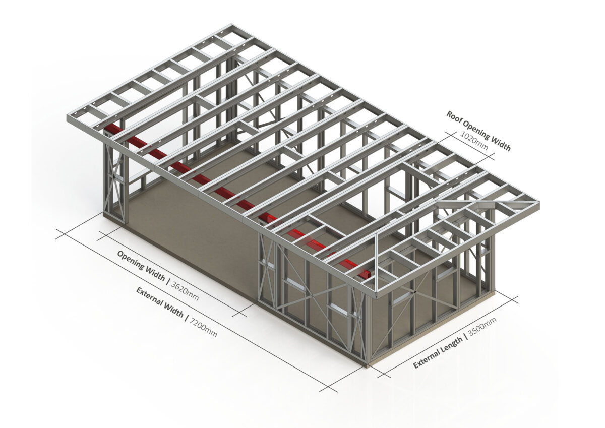 Bespoke 001 Steel Garden Room Frame — supplier catalogue frame